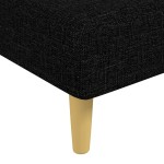 vidaXL Șezlong, negru, material textil