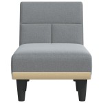 vidaXL Șezlong, gri deschis, material textil vidaXL Șezlong, gri deschis, material textil