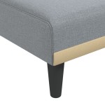 vidaXL Șezlong, gri deschis, material textil vidaXL Șezlong, gri deschis, material textil
