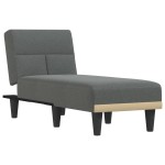 vidaXL Șezlong, gri închis, material textil