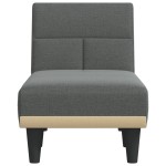 vidaXL Șezlong, gri închis, material textil