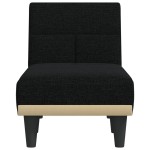 vidaXL Șezlong, negru, material textil
