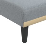 vidaXL Șezlong, gri deschis, material textil vidaXL Șezlong, gri deschis, material textil