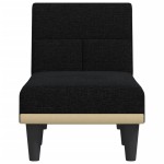 vidaXL Șezlong, negru, material textil vidaXL Șezlong, negru, material textil