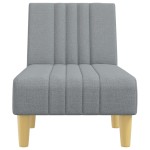 vidaXL Șezlong, gri deschis, material textil vidaXL Șezlong, gri deschis, material textil