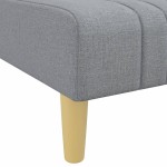 vidaXL Șezlong, gri deschis, material textil vidaXL Șezlong, gri deschis, material textil
