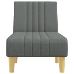 vidaXL Șezlong, gri închis, material textil vidaXL Șezlong, gri închis, material textil
