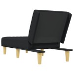 vidaXL Șezlong, negru, material textil