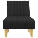 vidaXL Șezlong, negru, material textil vidaXL Șezlong, negru, material textil