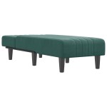 vidaXL Șezlong, verde închis, catifea vidaXL Șezlong, verde închis, catifea