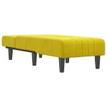 vidaXL Șezlong, galben, catifea vidaXL Șezlong, galben, catifea