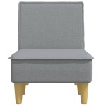 vidaXL Șezlong, gri deschis, material textil vidaXL Șezlong, gri deschis, material textil