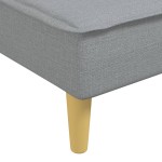 vidaXL Șezlong, gri deschis, material textil vidaXL Șezlong, gri deschis, material textil