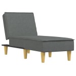 vidaXL Șezlong, gri închis, material textil vidaXL Șezlong, gri închis, material textil