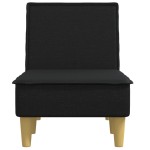 vidaXL Șezlong, negru, material textil