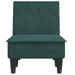 vidaXL Șezlong, verde închis, catifea vidaXL Șezlong, verde închis, catifea
