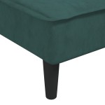 vidaXL Șezlong, verde închis, catifea vidaXL Șezlong, verde închis, catifea