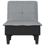 vidaXL Șezlong, gri deschis, material textil vidaXL Șezlong, gri deschis, material textil