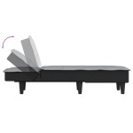 vidaXL Șezlong, gri deschis, material textil vidaXL Șezlong, gri deschis, material textil