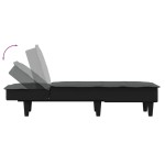 vidaXL Șezlong, gri închis, material textil vidaXL Șezlong, gri închis, material textil