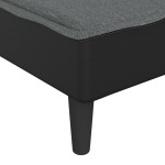 vidaXL Șezlong, gri închis, material textil vidaXL Șezlong, gri închis, material textil