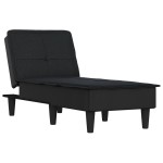 vidaXL Șezlong, negru, material textil vidaXL Șezlong, negru, material textil