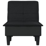 vidaXL Șezlong, negru, material textil vidaXL Șezlong, negru, material textil