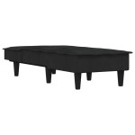 vidaXL Șezlong, negru, catifea vidaXL Șezlong, negru, catifea
