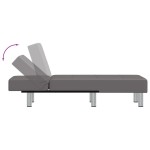 vidaXL Șezlong, gri, piele ecologică vidaXL Șezlong, gri, piele ecologică