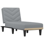vidaXL Șezlong, gri deschis, material textil vidaXL Șezlong, gri deschis, material textil