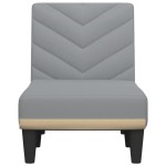 vidaXL Șezlong, gri deschis, material textil vidaXL Șezlong, gri deschis, material textil