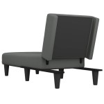 vidaXL Șezlong, gri închis, material textil vidaXL Șezlong, gri închis, material textil