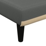 vidaXL Șezlong, gri închis, material textil vidaXL Șezlong, gri închis, material textil