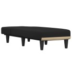 vidaXL Șezlong, negru, material textil
