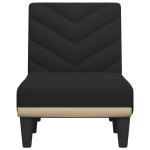 vidaXL Șezlong, negru, material textil
