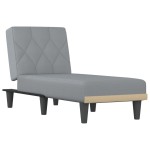 vidaXL Șezlong, gri deschis, material textil