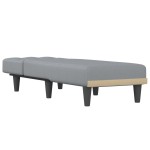 vidaXL Șezlong, gri deschis, material textil