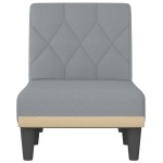 vidaXL Șezlong, gri deschis, material textil