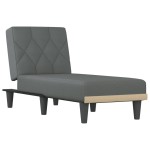 vidaXL Șezlong, gri închis, material textil vidaXL Șezlong, gri închis, material textil