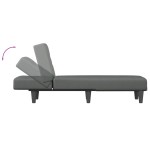 vidaXL Șezlong, gri închis, material textil vidaXL Șezlong, gri închis, material textil