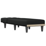 vidaXL Șezlong, negru, material textil vidaXL Șezlong, negru, material textil