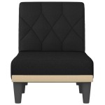 vidaXL Șezlong, negru, material textil vidaXL Șezlong, negru, material textil