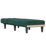 vidaXL Șezlong, verde închis, catifea vidaXL Șezlong, verde închis, catifea