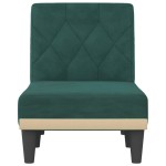 vidaXL Șezlong, verde închis, catifea vidaXL Șezlong, verde închis, catifea