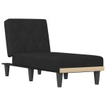 vidaXL Șezlong, negru, catifea vidaXL Șezlong, negru, catifea
