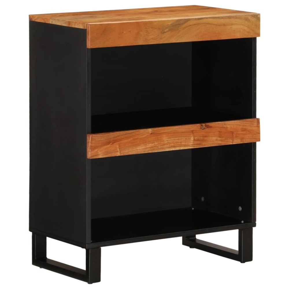 vidaXL Dulap lateral, 60x33x75 cm, lemn masiv de acacia