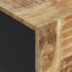 vidaXL Servantă cu 4 uși, 60x33x75 cm, lemn masiv de mango