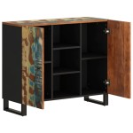 vidaXL Servantă cu 2 uși, 90x33x75 cm, lemn masiv recuperat