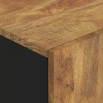 vidaXL Dulap cu sertar, 60x33x100 cm, lemn masiv mango și fier