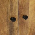 vidaXL Dulap cu sertar, 60x33x100 cm, lemn masiv mango și fier